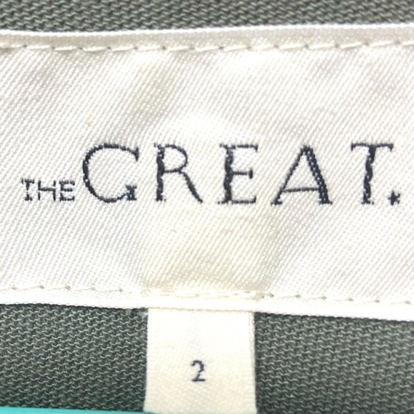 the GREAT. Green 100% Cotton Midi Maxi Tank Dress Casual Sz 2 or US Medium 8/10 - Picture 7 of 10